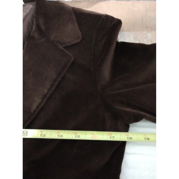 Vintage 70s Sears JR Bazaar Women's Cotton Blazer Jacket JR Size 9 Velvet Feel - Picture 5 of 10